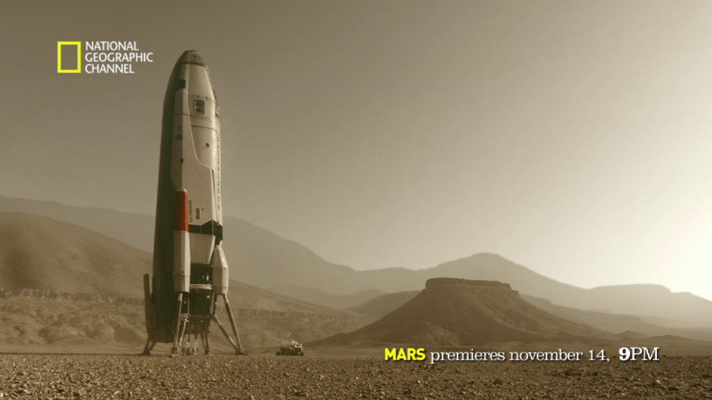 The spacecraft - DAEDALUS lands on the surface of Mars