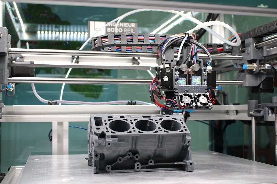 A 3D printed engine