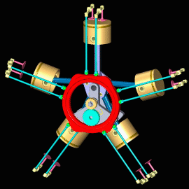 working of radial engine