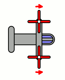 Coaxial rotor configuration helicopter animation