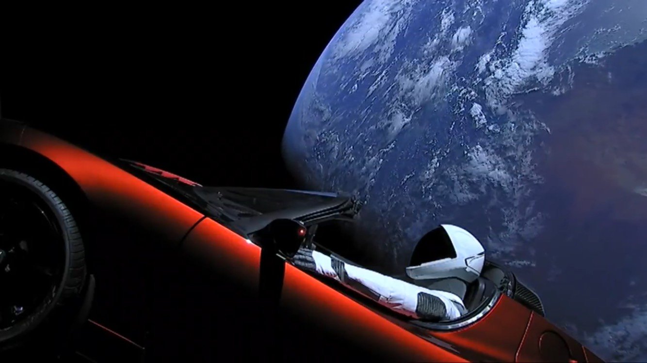 Falcon Heavy launch successful; SpaceX sends car to space