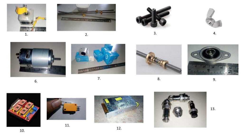 parts of cnc machine project